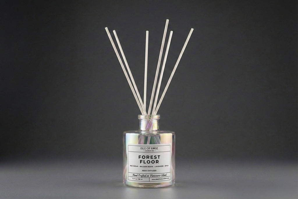 Diffuser with sticks on a dark background