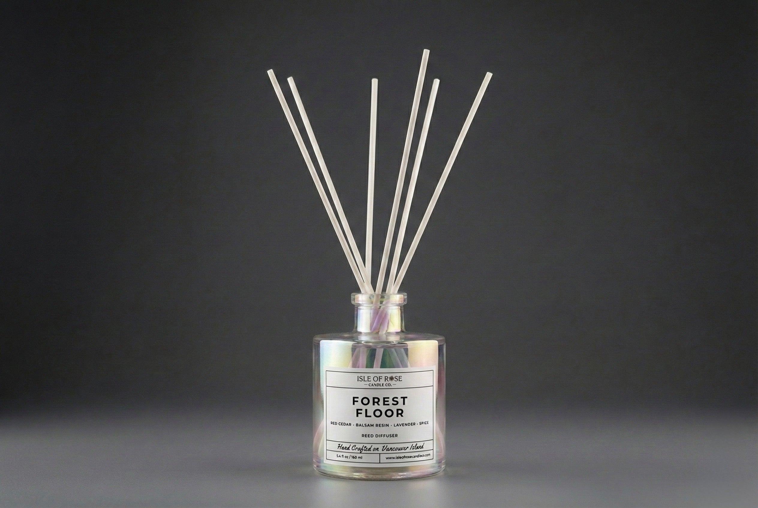 Diffuser with sticks on a dark background
