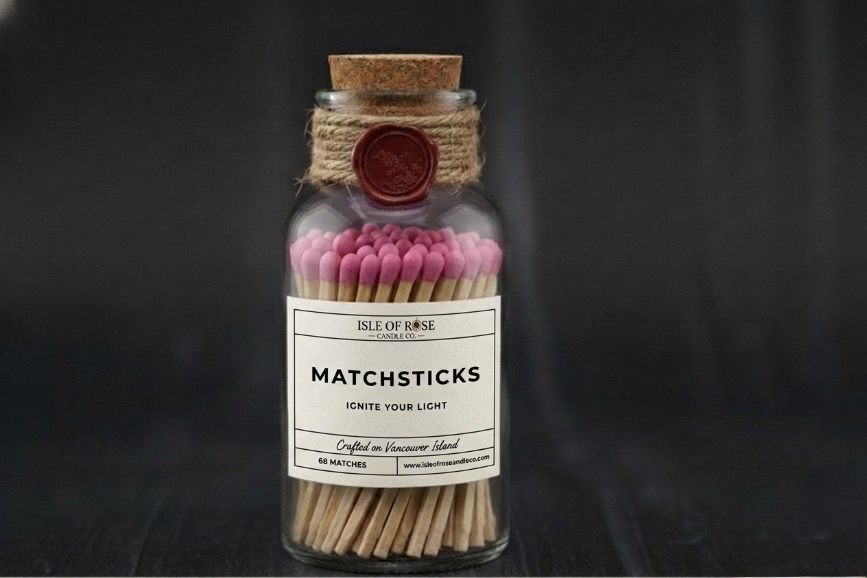 Hand-Assembled Luxury Matchsticks — Set of 68 (4-Inch)
